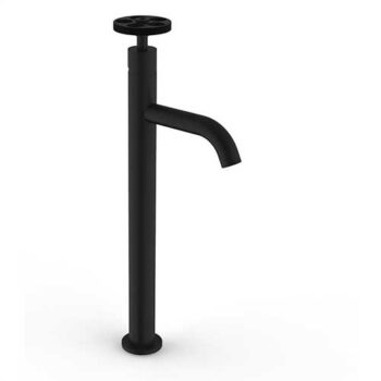 Teorema Programe One - Μπαταρία νιπτήρα Ψηλή με βαλβίδα clicker Black Matt