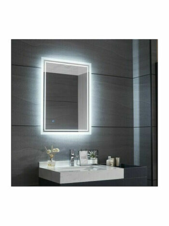 Gloria Ορθογώνιος Καθρέπτης Μπάνιου Led 60x80cm