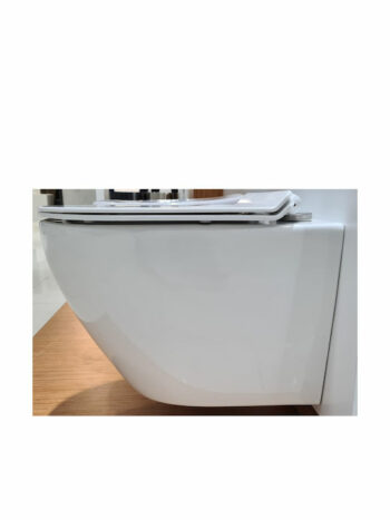 Λεκάνη Κρεμαστή Rimless 49cm + Καλυμμα Slim Soft Close Siamp Fit 325 - Image 4