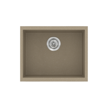Sanitec Classic 341 - Νεροχύτης ένθετος συνθετικός 50x40 cm Granite Taupe