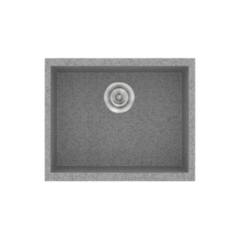 Sanitec Classic 341 - Νεροχύτης ένθετος συνθετικός 50x40 cm Granite Grey
