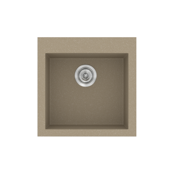 Sanitec Classic 339 - Νεροχύτης ένθετος συνθετικός 50x50 Granite Taupe
