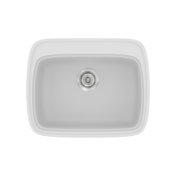 Sanitec Classic 313 - Νεροχύτης ένθετος συνθετικός 58x50 White