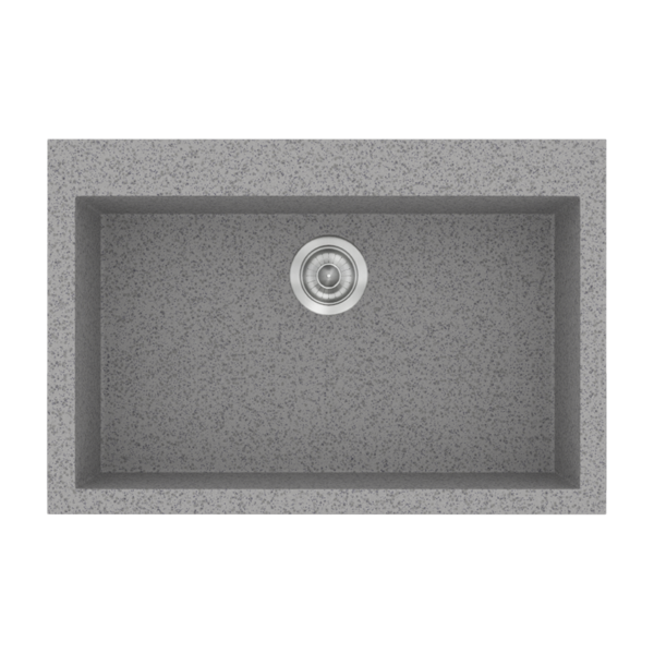 Sanitec Classic 338 - Νεροχύτης ένθετος συνθετικός 70x50 Granite Grey