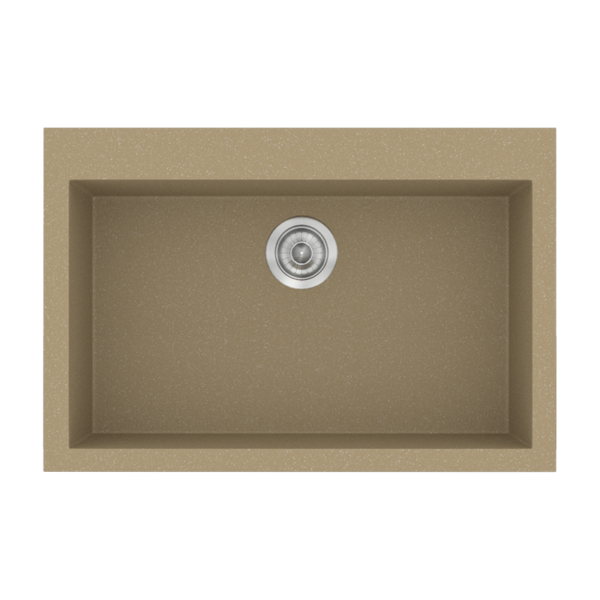 Sanitec Classic 338 - Νεροχύτης ένθετος συνθετικός 70x50 Metallic Cream
