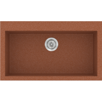 Sanitec Classic 333 - Νεροχύτης ένθετος συνθετικός 79x50 Granite Terracota