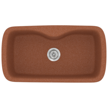 Sanitec Classic 321 - Νεροχύτης ένθετος συνθετικός 83x51 Granite Terracota