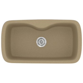 Sanitec Classic 321 - Νεροχύτης ένθετος συνθετικός 83x51 Metallic Cream
