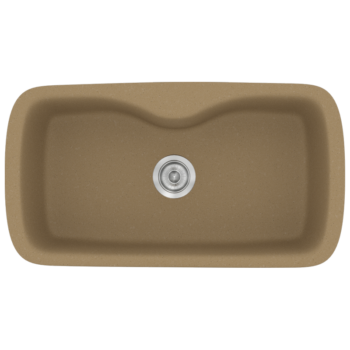 Sanitec Classic 321 - Νεροχύτης ένθετος συνθετικός 83x51 Metallic Coffee