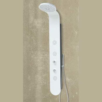 Crown - Στήλη ντούς υδρομασάζ LED 155 cm White