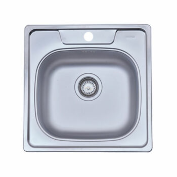 KL Sinks - Ένθετος Νεροχύτης ανοξείδωτος 50,3x50,3cm Inox Σατινέ (λείος)