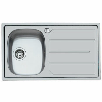 Foster 1000 - Ένθετος Νεροχύτης 79x50cm Inox με ποδιά αριστερή