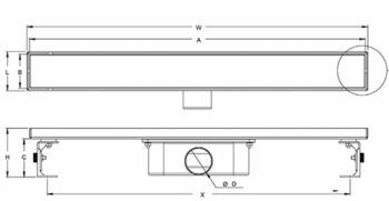 MaxiFlow Scala Classic - Κανάλι δαπέδου ανοξείδωτο 60cm Chrome - Image 3
