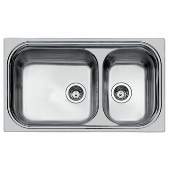 Foster Big Bowl - Ένθετος Νεροχύτης 86x50cm Inox Σατινέ με δύο γούρνες (μεγάλη δεξιά)