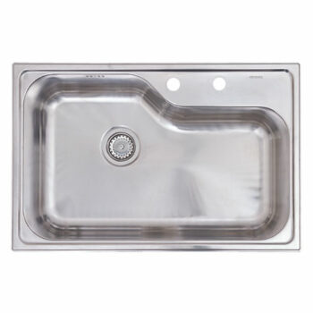 KL Sinks - Ένθετος Νεροχύτης ανοξείδωτος 78x51cm Inox Σατινέ (λείος)