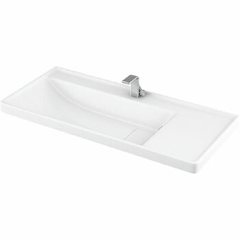 KLP Quatro - Νιπτήρας Πορσελάνης ένθετος 100x45x19 cm White