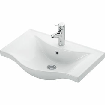 KLP Basic - Νιπτήρας Πορσελάνης ένθετος 65x45x17,5 cm White