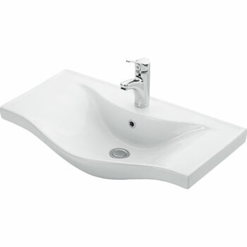KLP Basic - Νιπτήρας Πορσελάνης ένθετος 75x45x17,5 cm White