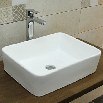 KLP Plus - Νιπτήρας Πορσελάνης επικαθήμενος 60x41x12 cm White