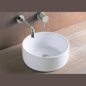 KLP Hola - Νιπτήρας Πορσελάνης επικαθήμενος Ø46/Y16 cm White