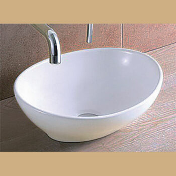 KLP Ring - Νιπτήρας Πορσελάνης επικαθήμενος 40,5x33x14,5cm White