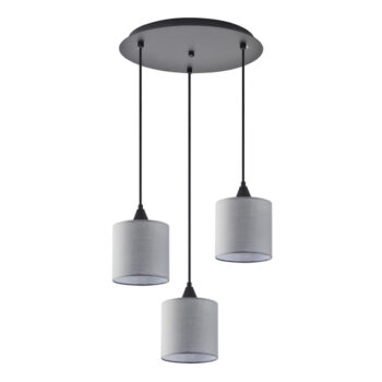Home Lighting - Φωτιστικό οροφής ADEPT PENDANT Grey Shade Τρίφωτο