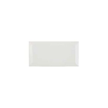Κολοσσός Bricks Blanco Biselado - Πλακάκι τοίχου μπάνιου 10x20 Γυαλιστερό White