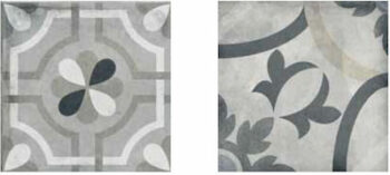 Κολοσσός Andorra Gris Decor - Πλακάκι τοίχου μπάνιου 20x20 Matt (διαφορετικά γκρι σχέδια) - Image 3
