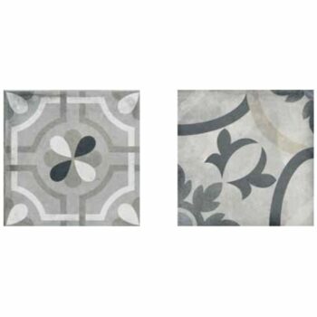 Κολοσσός Andorra Gris Decor - Πλακάκι τοίχου μπάνιου 20x20 Matt (διαφορετικά γκρι σχέδια)