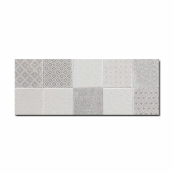 Κολοσσός Eder Decor Mosaic Cold - Πλακάκι τοίχου μπάνιου 20x50 Matt, Ανάγλυφο