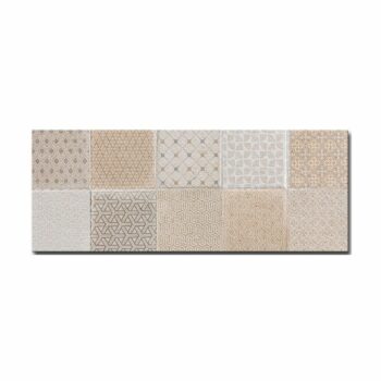 Κολοσσός Eder Decor Mosaic Warm - Πλακάκι τοίχου μπάνιου 20x50 Matt, Ανάγλυφο