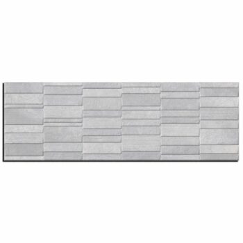 Κολοσσός Iconic Art Grey- Πλακάκι τοίχου μπάνιου 30x90 Rectified, Matt, Ανάγλυφο