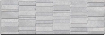 Κολοσσός Iconic Art Grey- Πλακάκι τοίχου μπάνιου 30x90 Rectified, Matt, Ανάγλυφο - Image 3