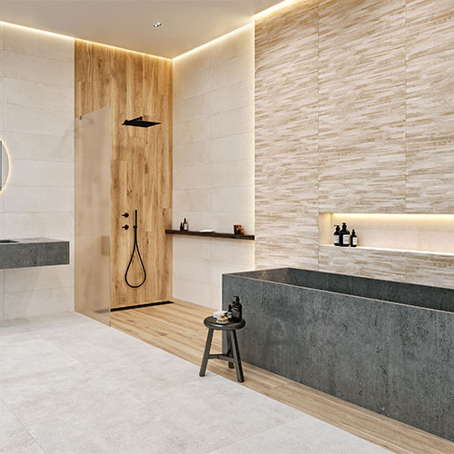 Κολοσσός Cosmopolitan Beige- Πλακάκι τοίχου/δαπέδου μπάνιου 60x60  Rectified, Matt | Casa Solutions Gekas