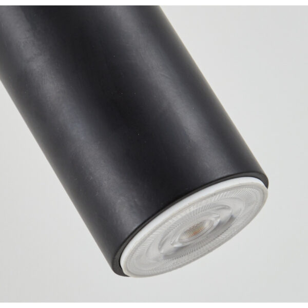 Home Lighting - Φωτιστικό οροφής ADEPT TUBE BLACK Black Pendant Πολύφωτο -1