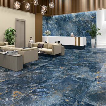 Κολοσσός Icaro Blue- Πλακάκι τοίχου/δαπέδου 60x120 πορσελανάτο Γυαλιστερό, Rectified - Image 2