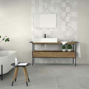 Κολοσσός Tempo Gris- Πλακάκι τοίχου 33x90 matt, Ανάγλυφο, Rectified