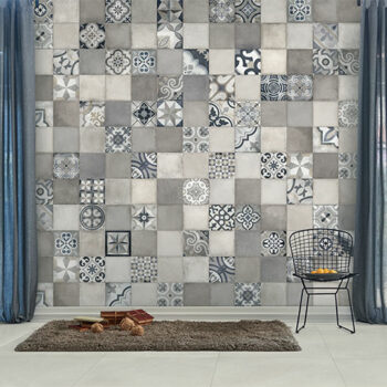 Κολοσσός Andorra Gris Decor - Πλακάκι τοίχου μπάνιου 20x20 Matt (διαφορετικά γκρι σχέδια) - Image 2