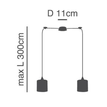 Home Lighting - Φωτιστικό οροφής ADEPT PENDANT White Shade Δίφωτο - Image 2