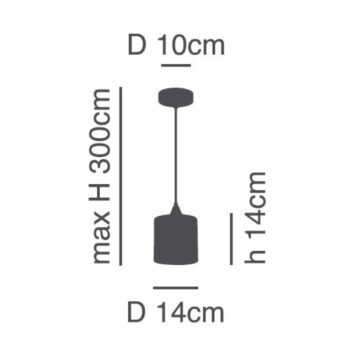 Home Lighting - Φωτιστικό οροφής ADEPT PENDANT Grey Shade Pendant - Image 2