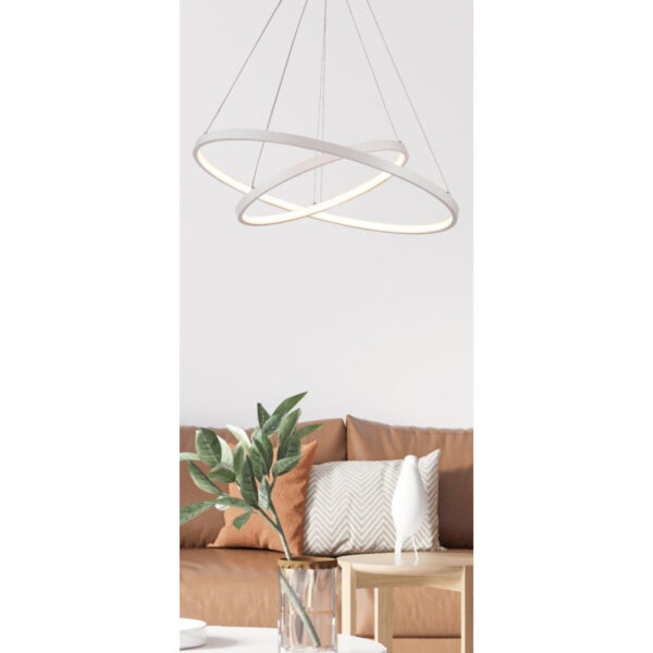 Home Lighting - Φωτιστικό οροφής 60-40 MORELLI PENDANT WHITE MATT LED