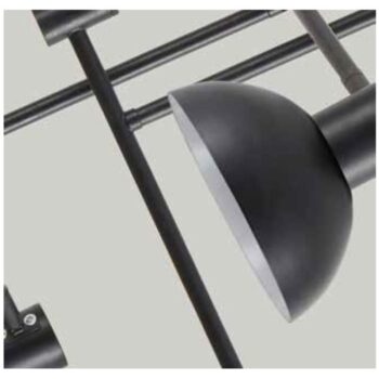 Home Lighting - Φωτιστικό οροφής ADEPT PENDANT Black Metal Pendant Black Metal Shade Πολύφωτο -1