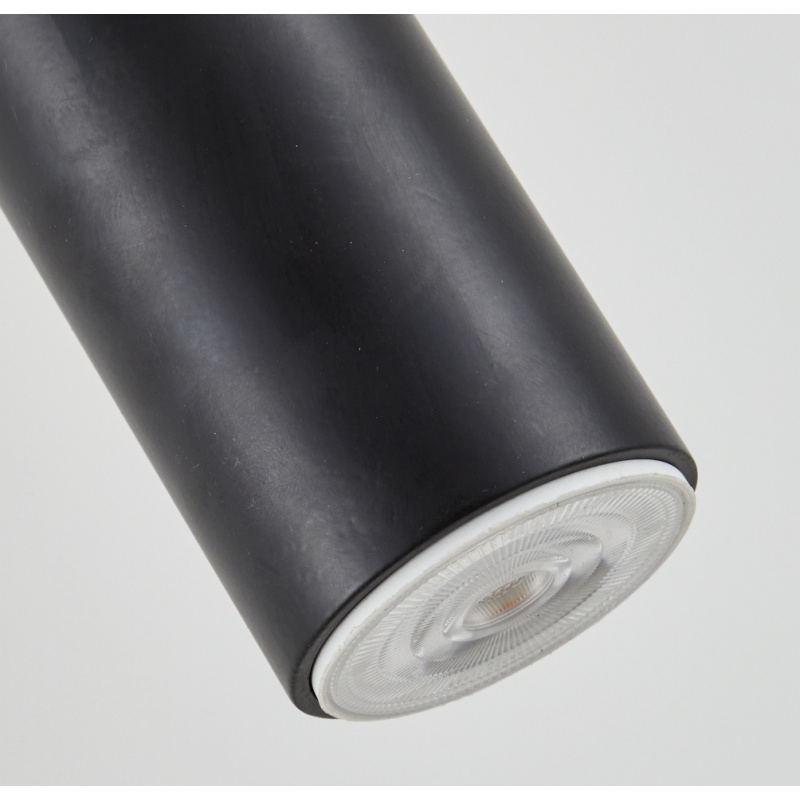 Home Lighting - Φωτιστικό οροφής ADEPT TUBE BLACK Black Pendant Πολύφωτο-1