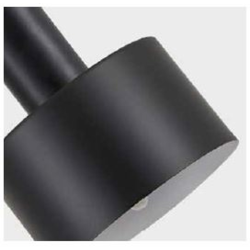 Home Lighting - Φωτιστικό οροφής ADEPT TUBE Black Pendant Black Metal Shade Πολύφωτο-1