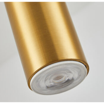 Home Lighting - Φωτιστικό οροφής ADEPT TUBE GOLD MATT Gold Matt Pendant Τρίφωτο-2