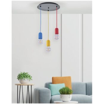 Home Lighting - Φωτιστικό οροφής IRIS PENDANT LAMP BLACK Μονόφωτο