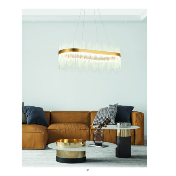 Home Lighting - Φωτιστικό οροφής PULSE BRONZE GOLD PENDANT LED