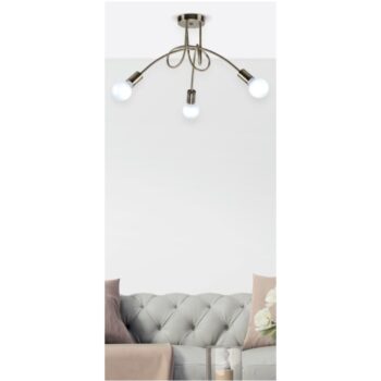 Home Lighting - Φωτιστικό οροφής QUIRKY ANTIQUE BRONZE CEILING LAMP Z3 Τρίφωτο
