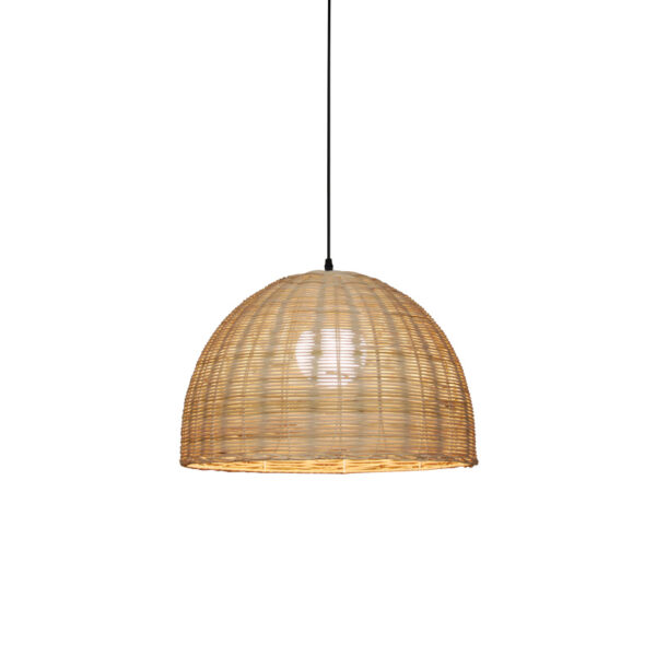 Home Lighting - Φωτιστικό οροφής SAMAN PENDANT LAMP 48 BEIGE – BLACK Μονόφωτο