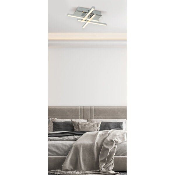Home Lighting - Φωτιστικό οροφής SE LED 40 RECTA CEILING CHROME Ε3